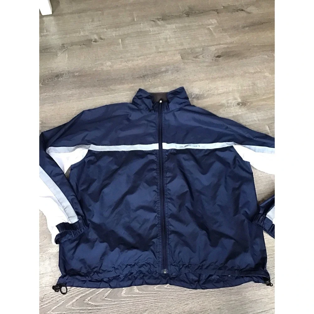 The North Face Blue Mens Size L Large Lightweight Windbreaker Jacket Vintage 90s